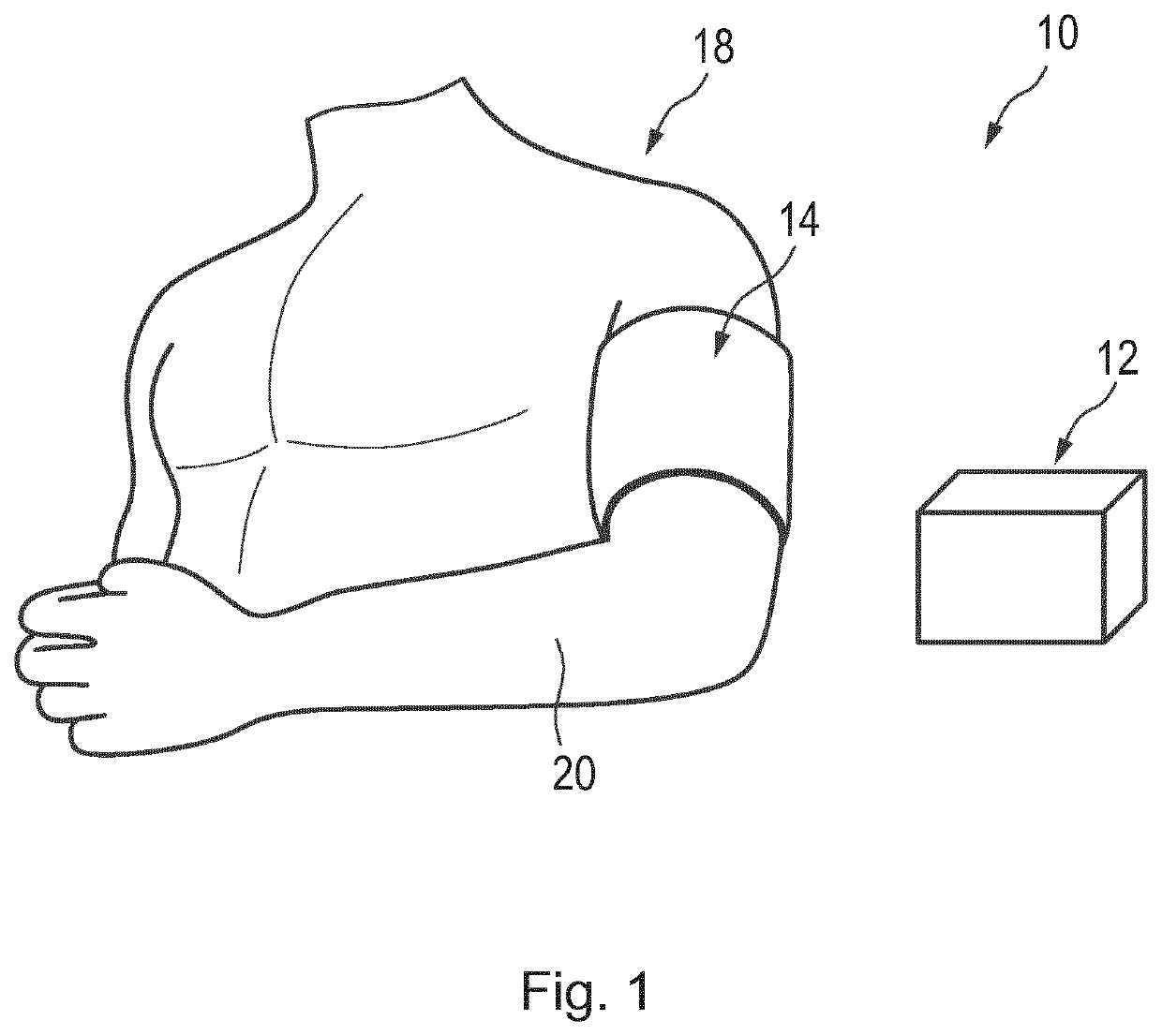 An apparatus for use with a wearable cuff
