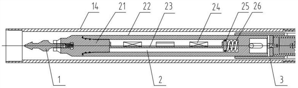 Rope coring near-bit measurement while drilling system and method