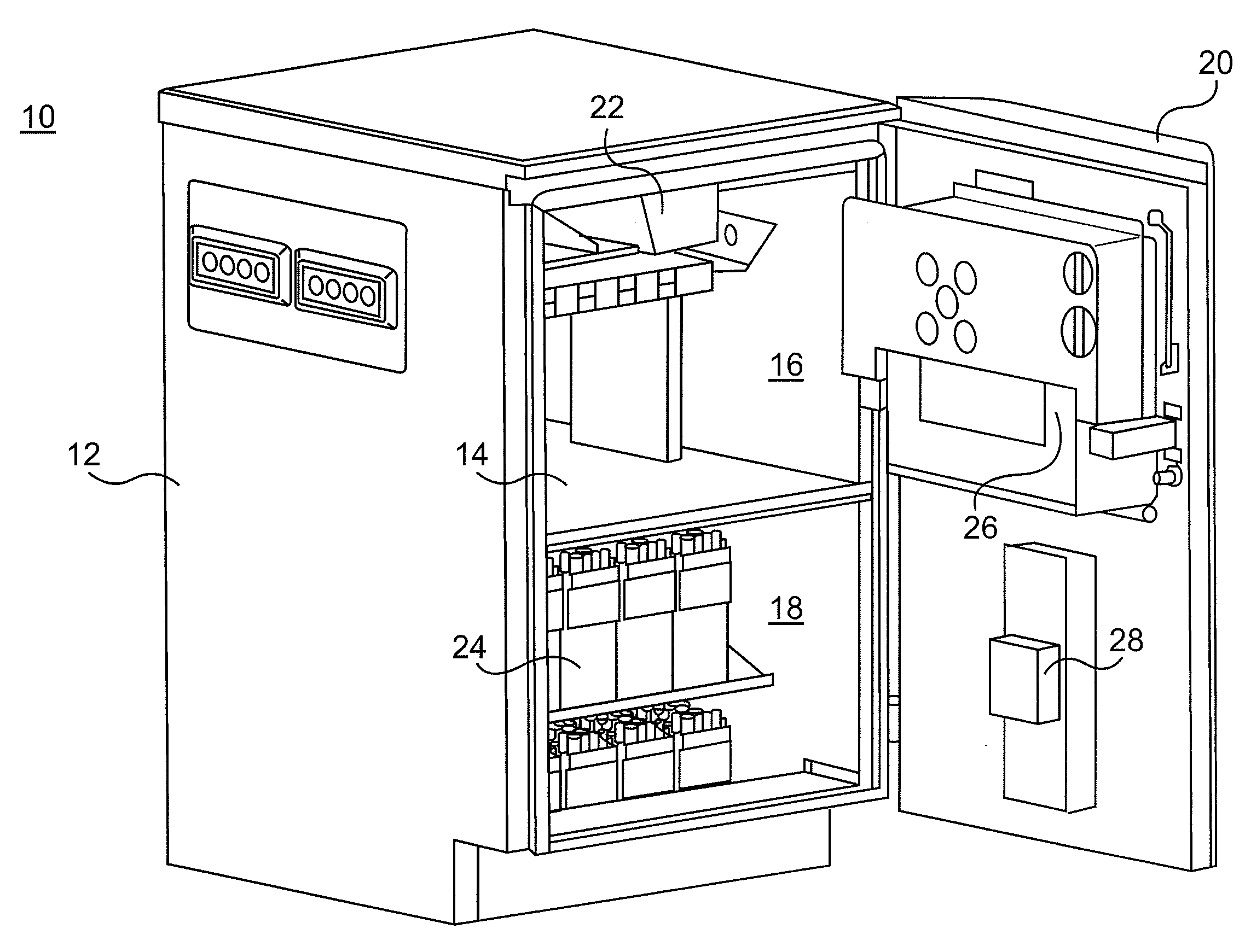 Hybrid cooling system for outdoor electronics enclosure