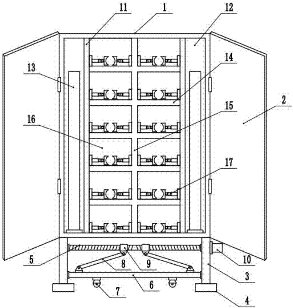 Stable red wine cabinet facilitating taking