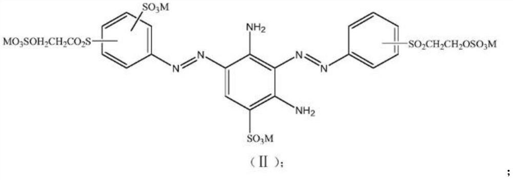 Reactive brilliant yellow dye and composite reactive brown dye