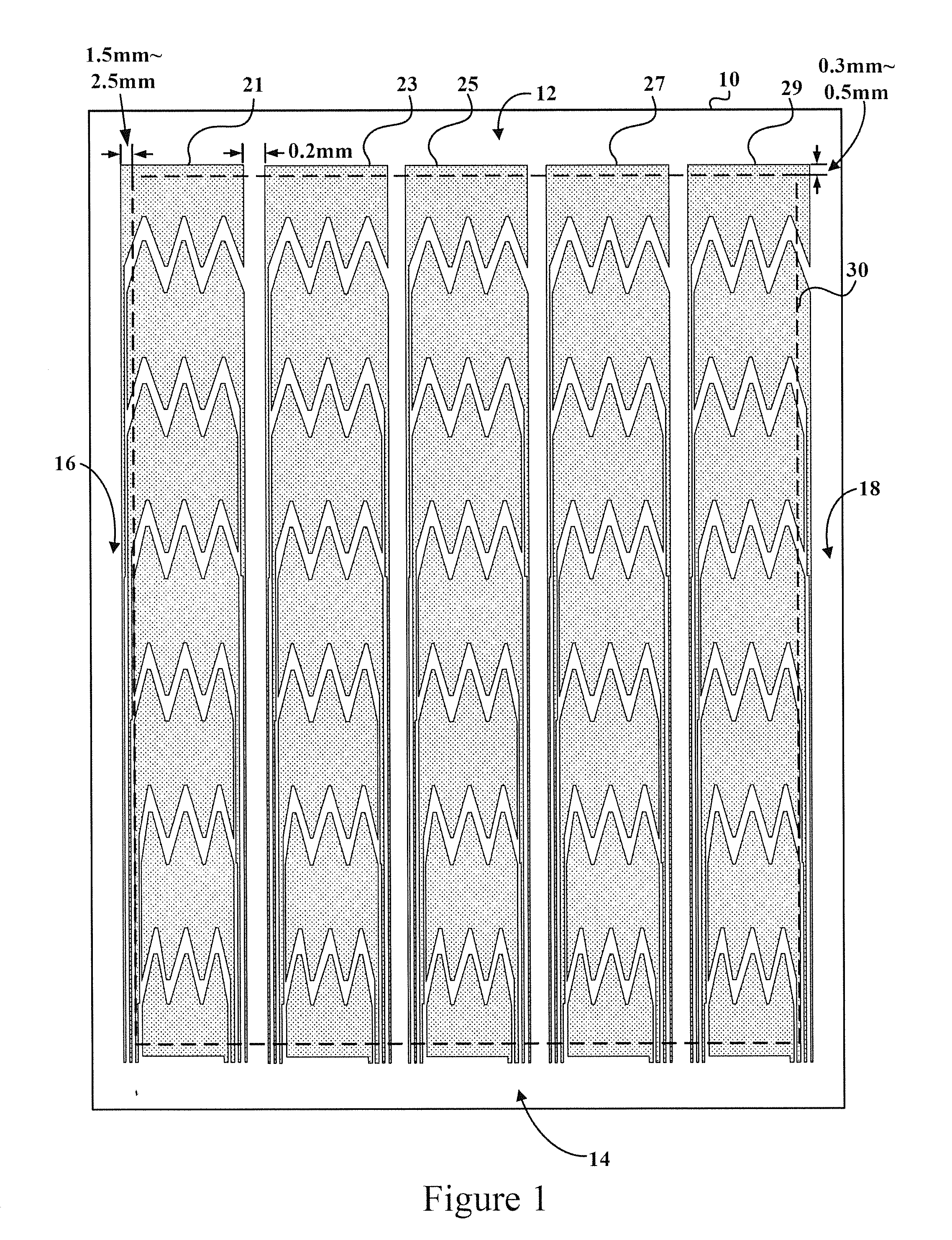 Sensing structure of touch panel