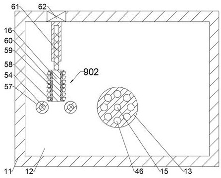 Automatic blending device for testing solution characteristics under different concentrations