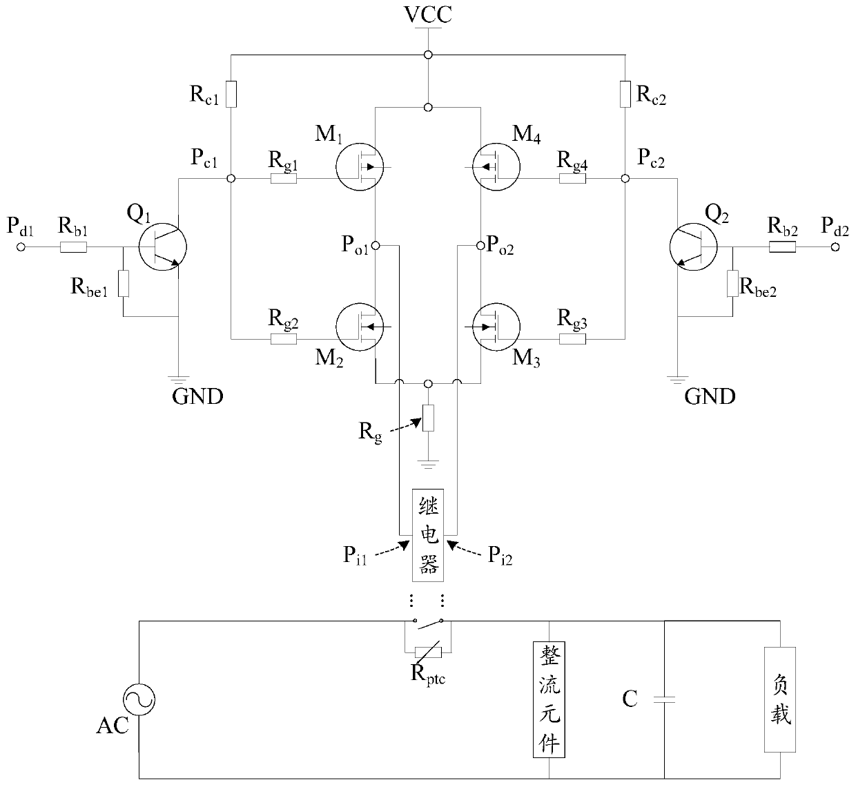 Driving control circuit and household appliance