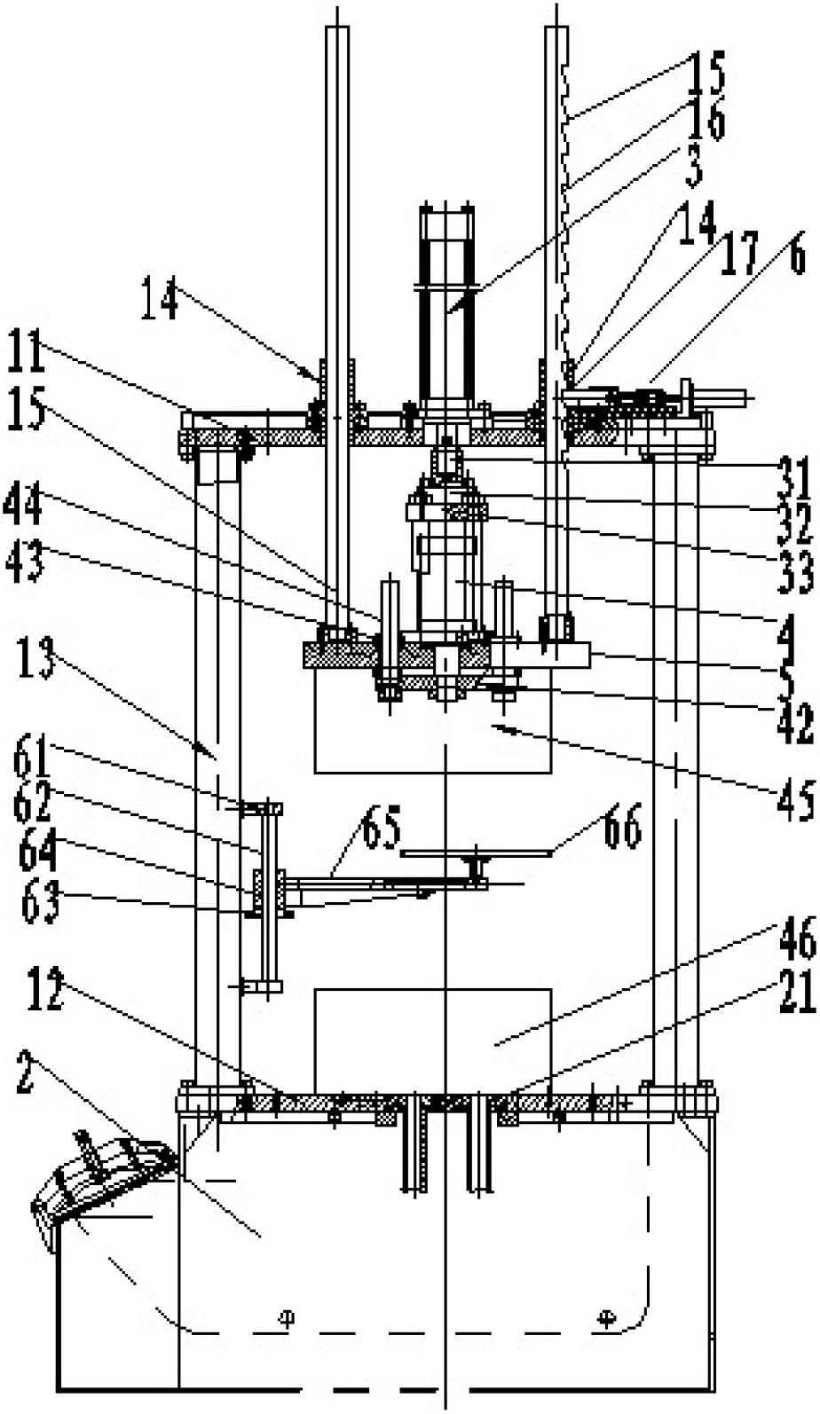 Method for low-pressure casting thin-wall long-sized castings and equipment used by same