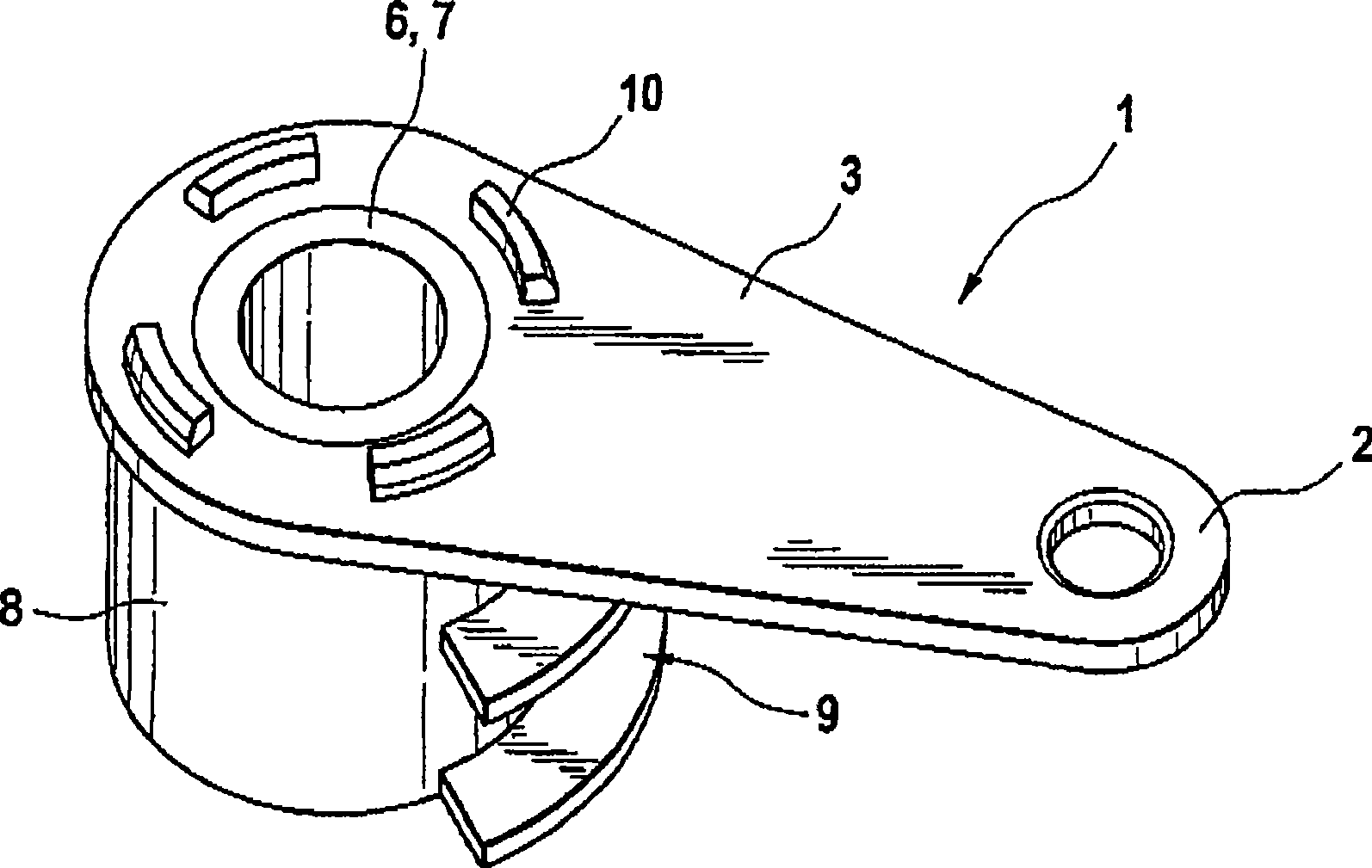 Ger lever for operation device of automobile gear-box