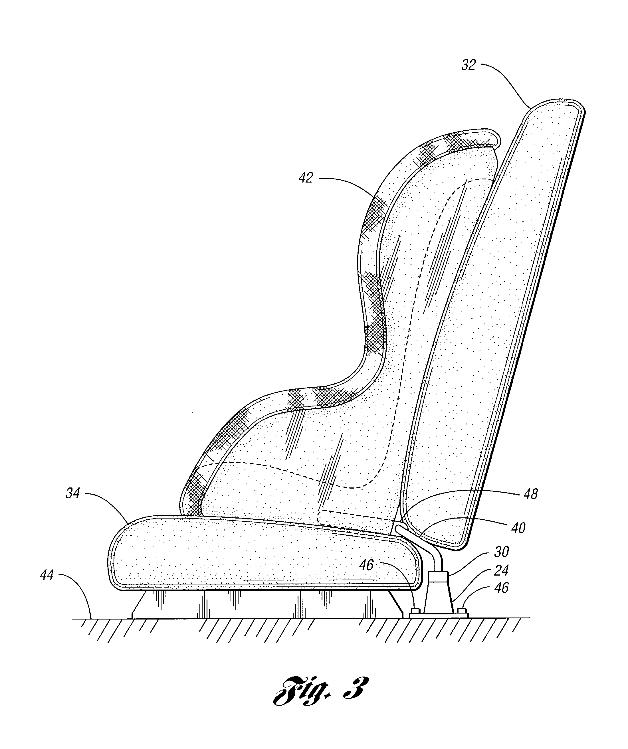 Restraint anchorage for a child restraint system