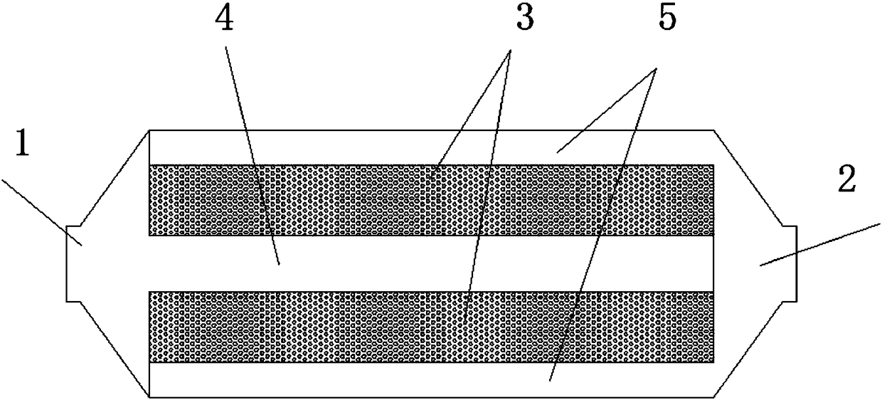 Ultra-low-pressure-drop activated carbon adsorption tank