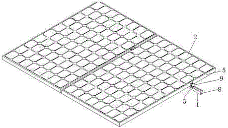Grounding conducting structure of solar cell panels