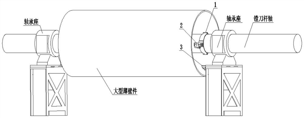 On-line measurement system for inner diameter of large thin-walled workpiece