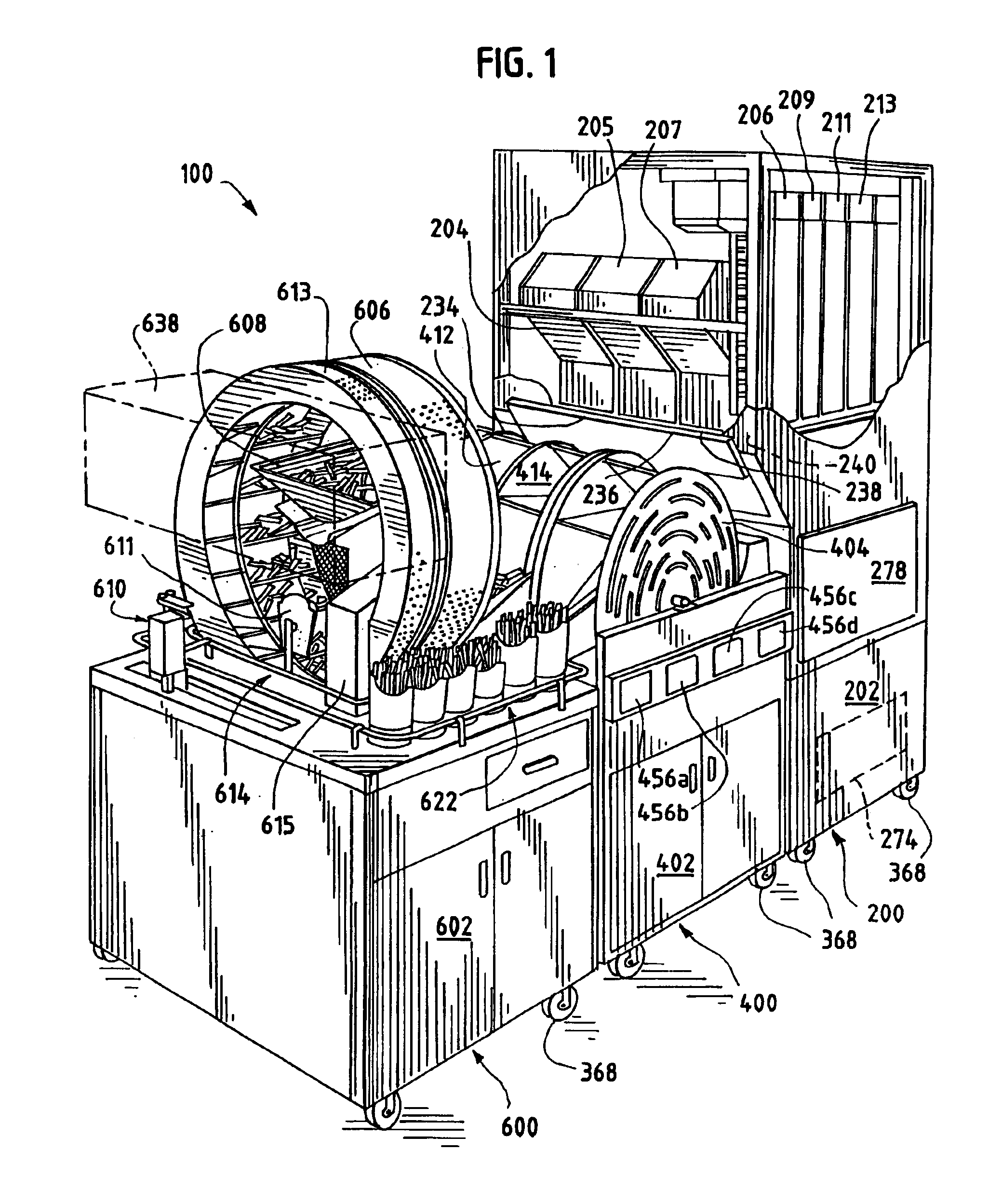 Automated device and method for packaging food