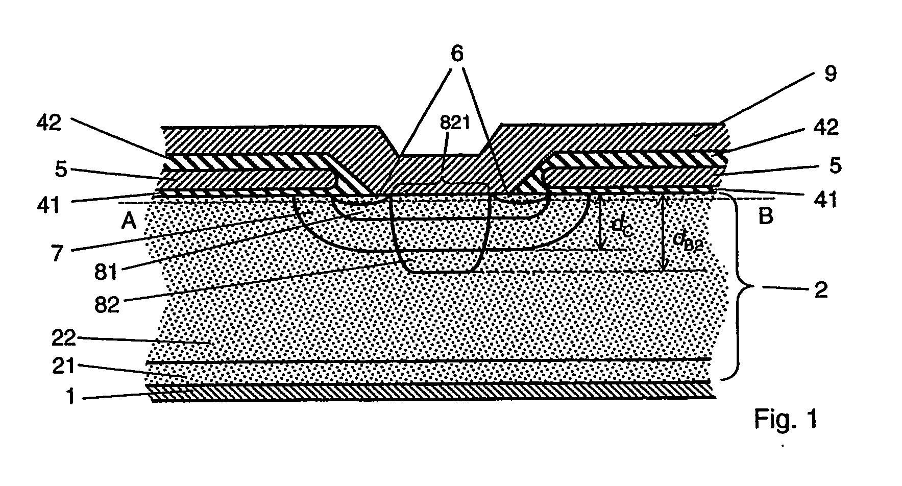 Igbt cathode design with improved safe operating area capability