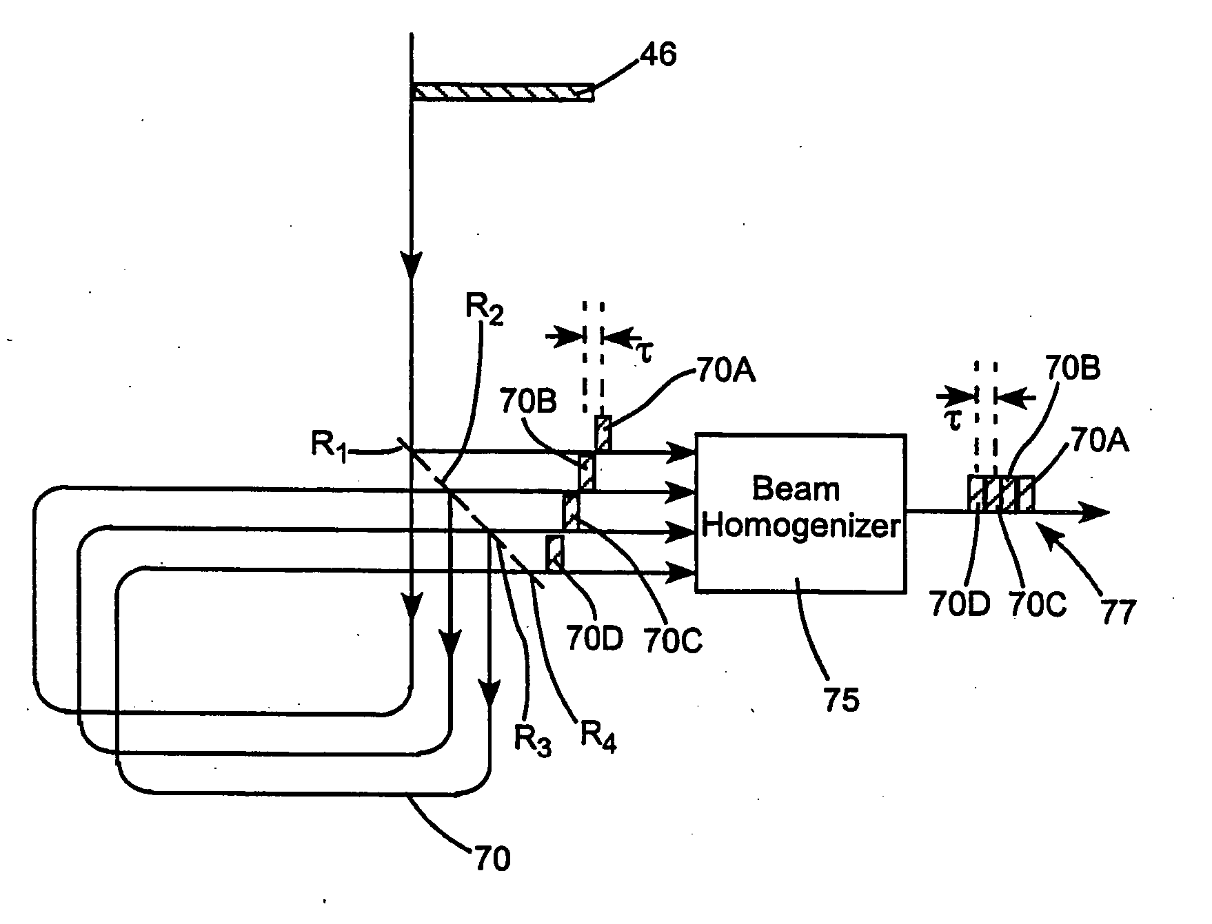 Optical pulse duration extender