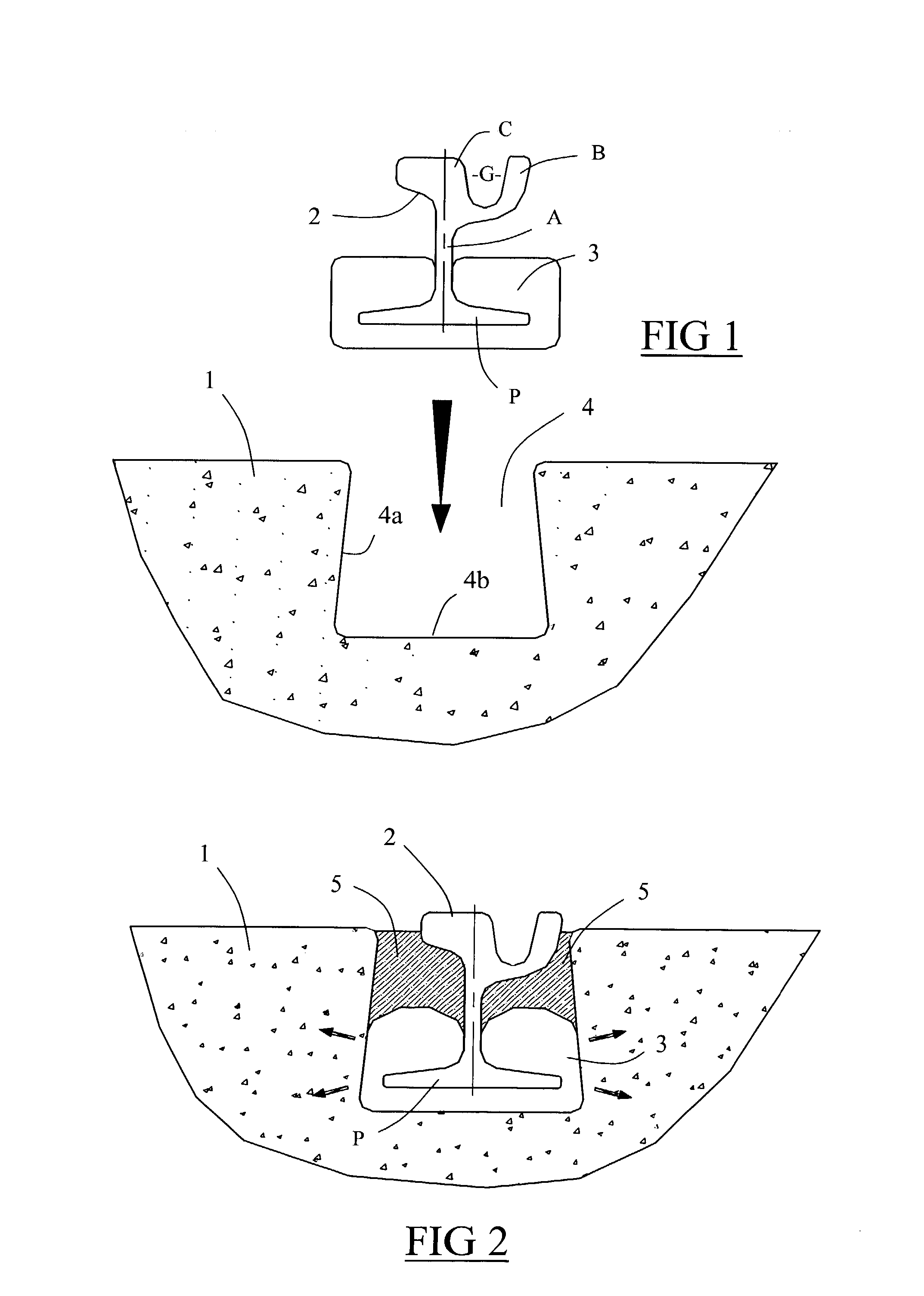 Method of constructing a rail track on a track-receiving concrete slab