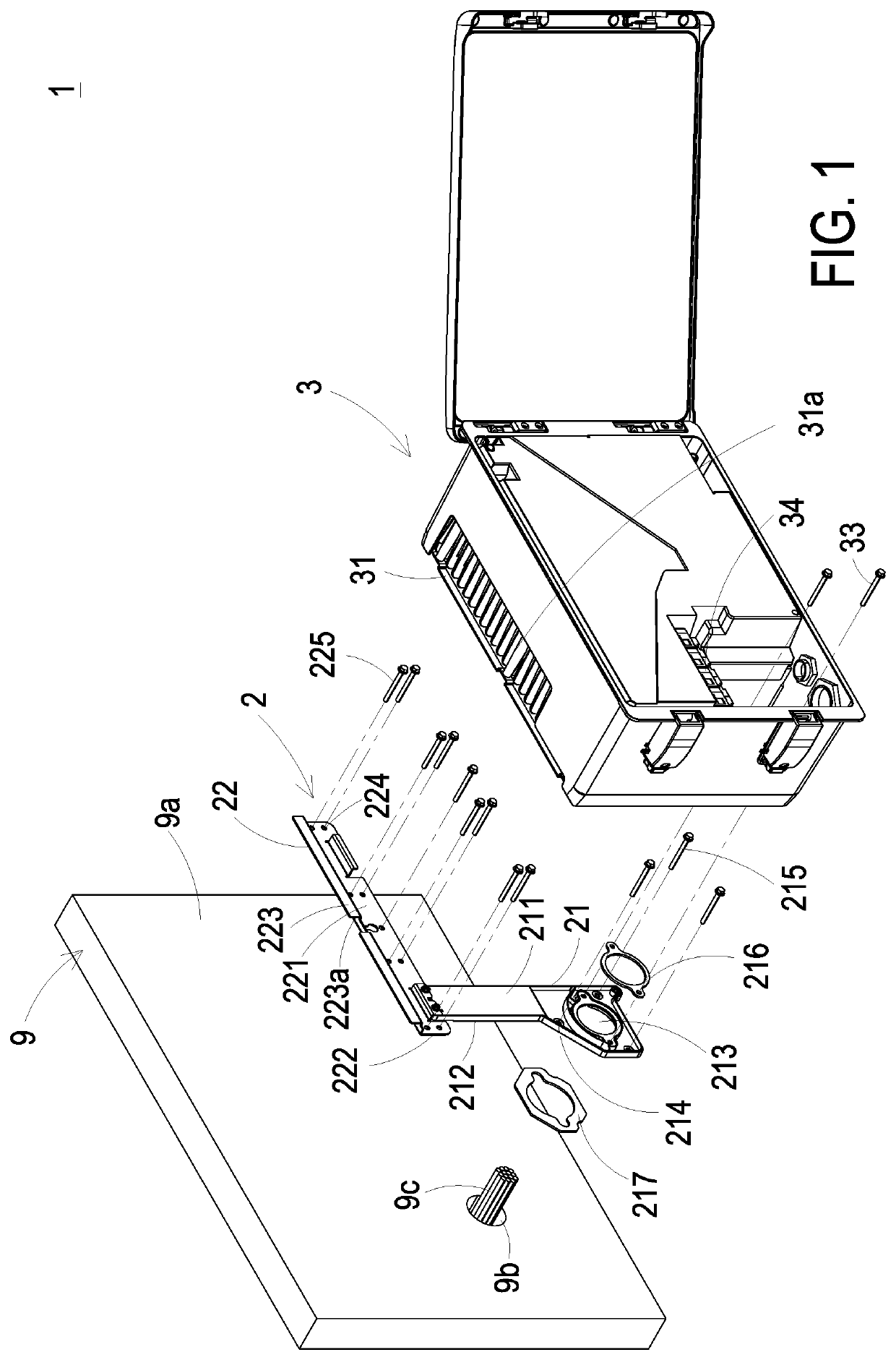 Mounting assembly and inverter assembly using same
