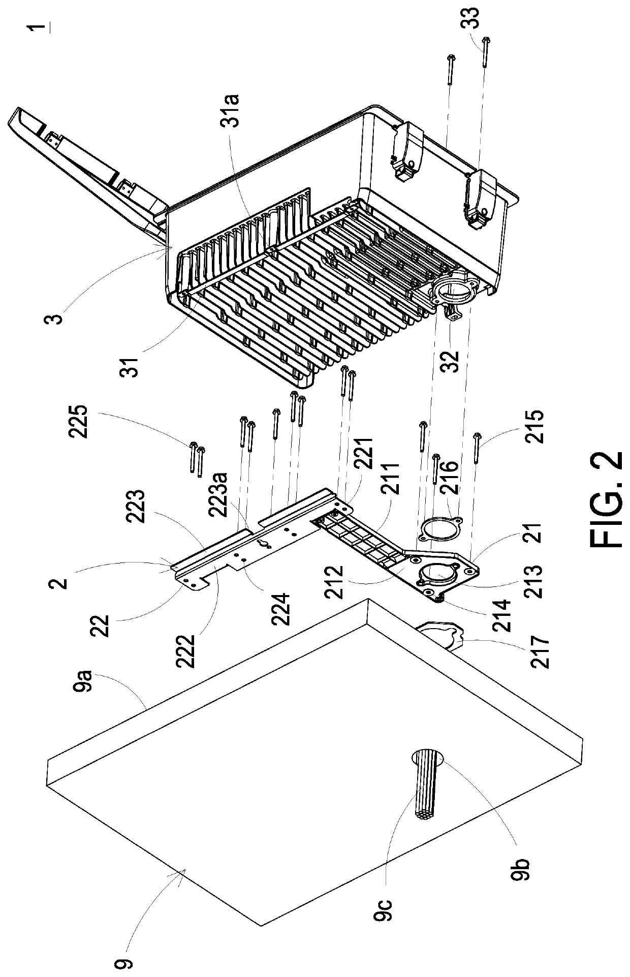 Mounting assembly and inverter assembly using same
