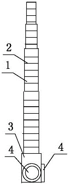 Stretchable story pole and using method