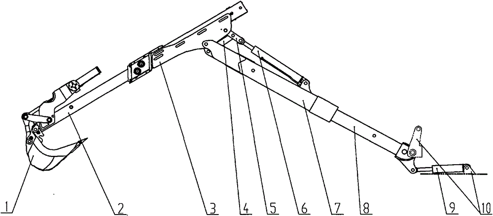 Novel working device and excavator
