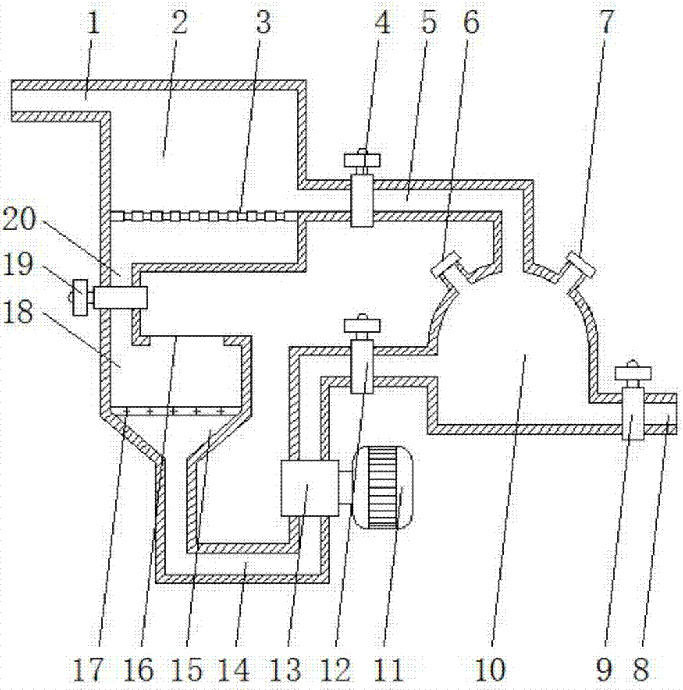 Medical detection dirt storage treatment device