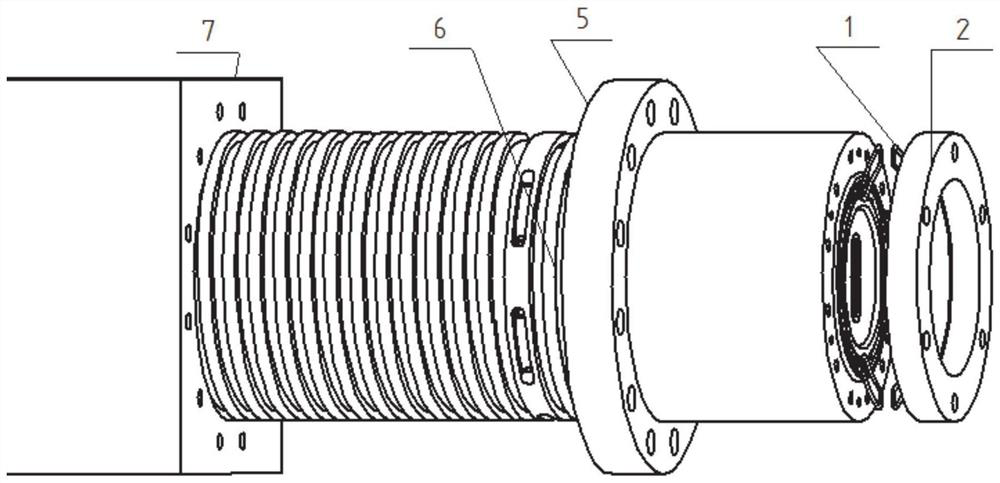 Spindle cooling structure with annular cooling and axial cooling connected in series and machine tool