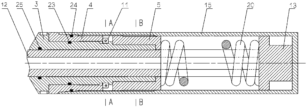 Cable-type hydraulic vibrating device with adjustable releasing force value