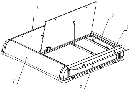 Lightweight aluminum alloy battery cover