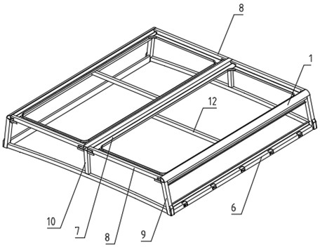 Lightweight aluminum alloy battery cover