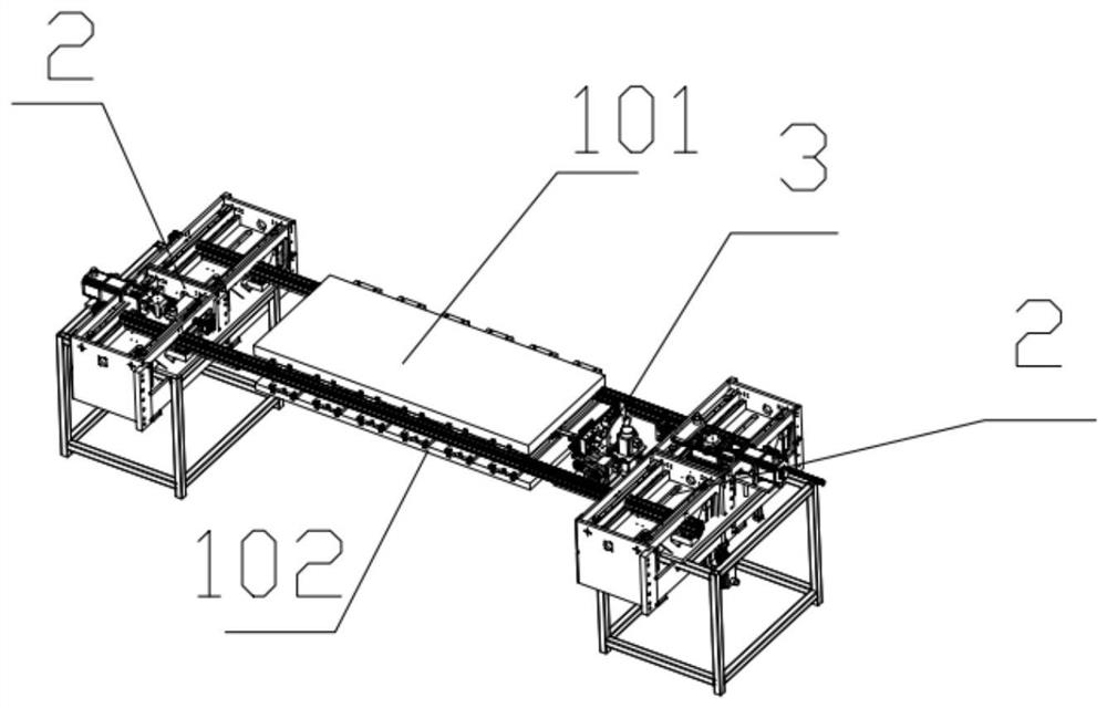 Double-row circulating stamping die