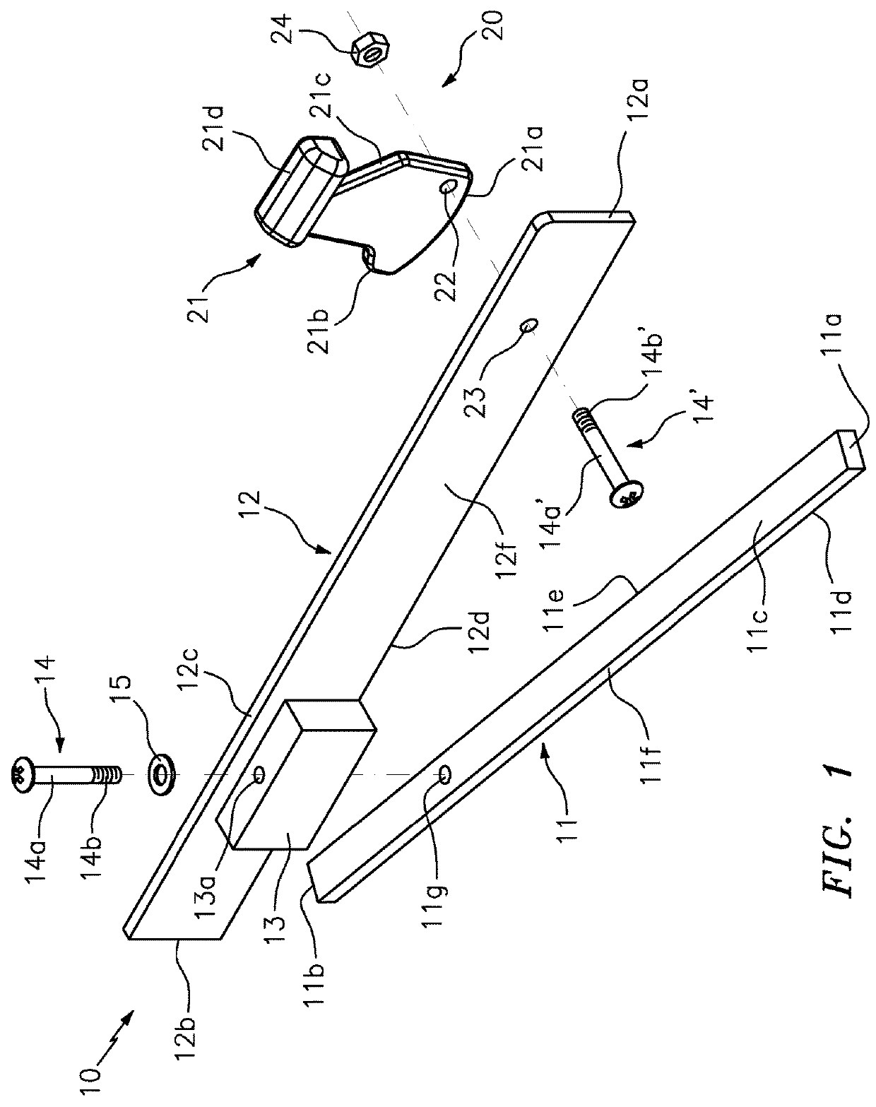 Adjustable featherboard with Anti-kickback device