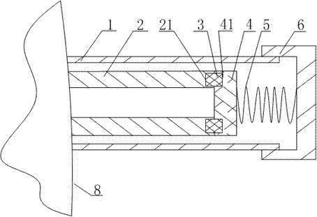 Improved structure of the sealing device to avoid air leakage from the detection port