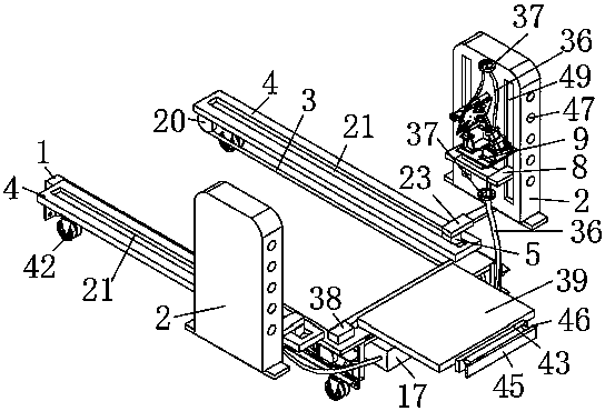 Automatic cleaning device applied to beam-pumping unit and working method of automatic cleaning device