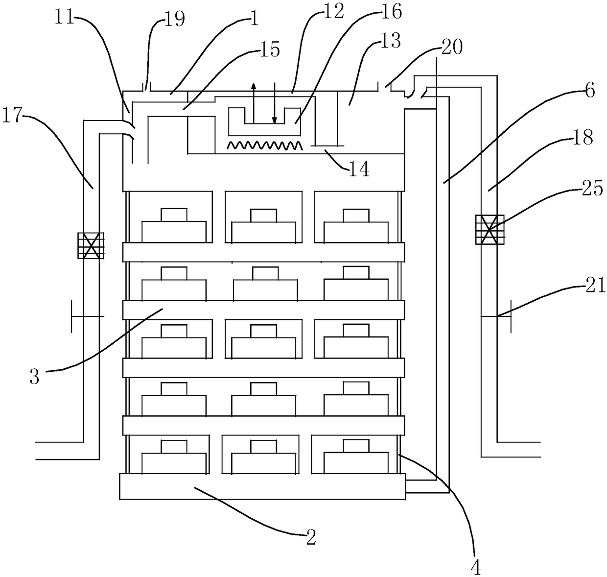 Heat management device for lithium battery pack