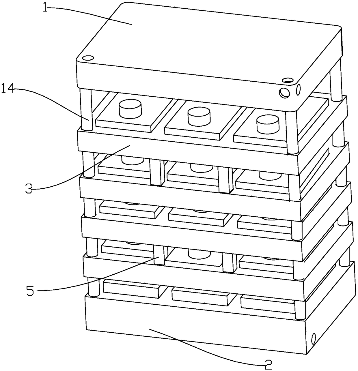 Heat management device for lithium battery pack