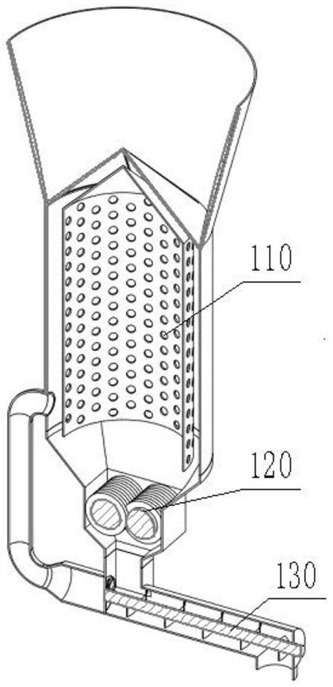 Drying and grinding device for turmeric processing