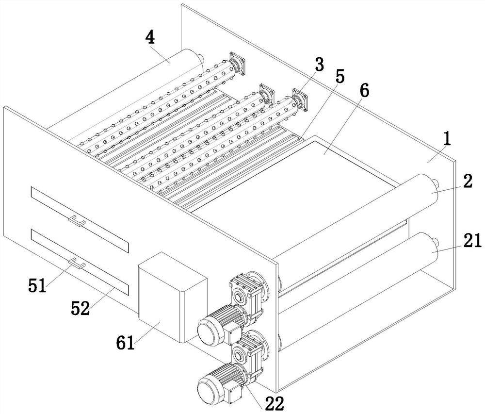 Surface treatment device used before printing and dyeing in fabric production