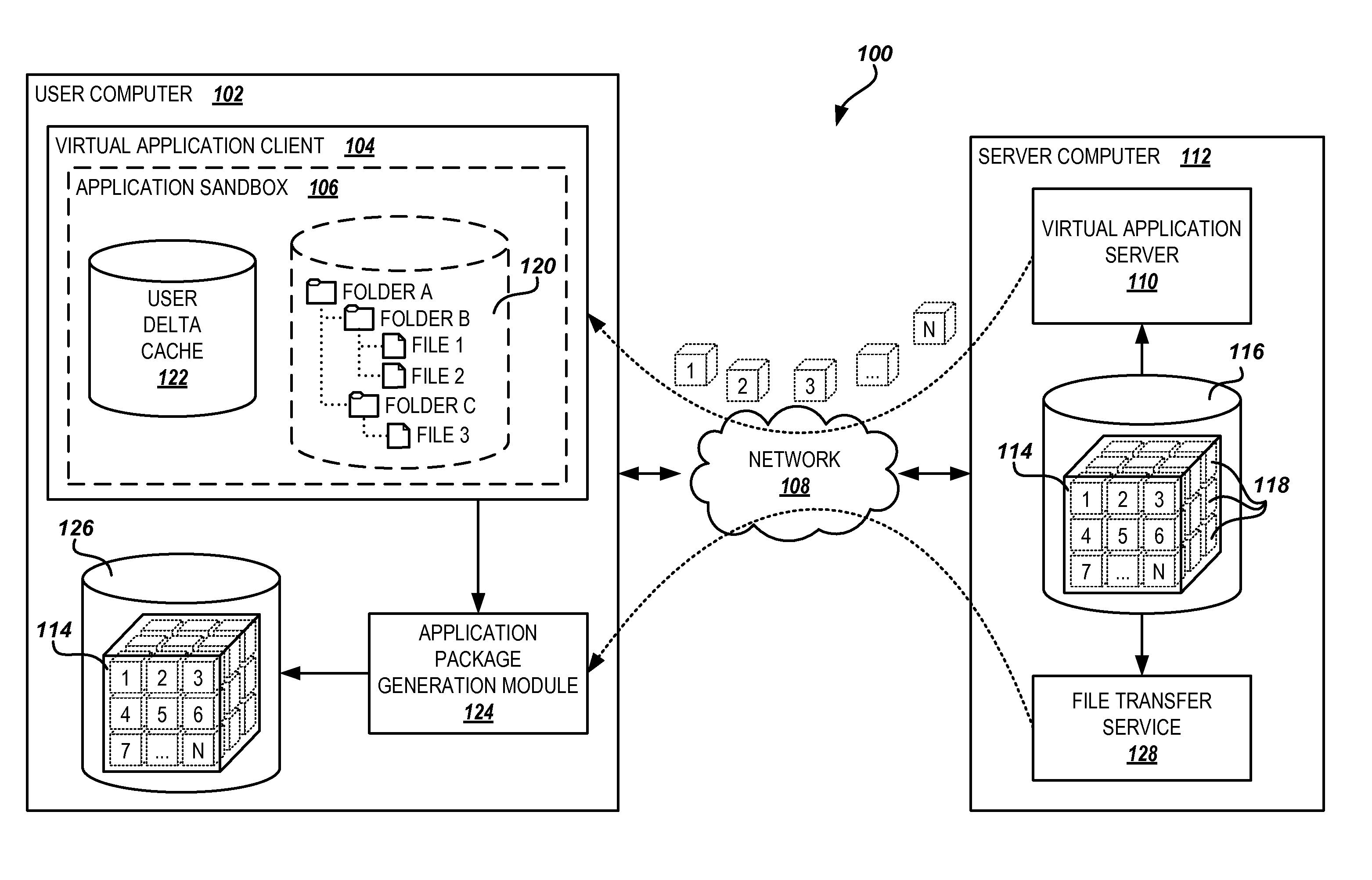 Generating a local copy of a virtualized application package from a local installation