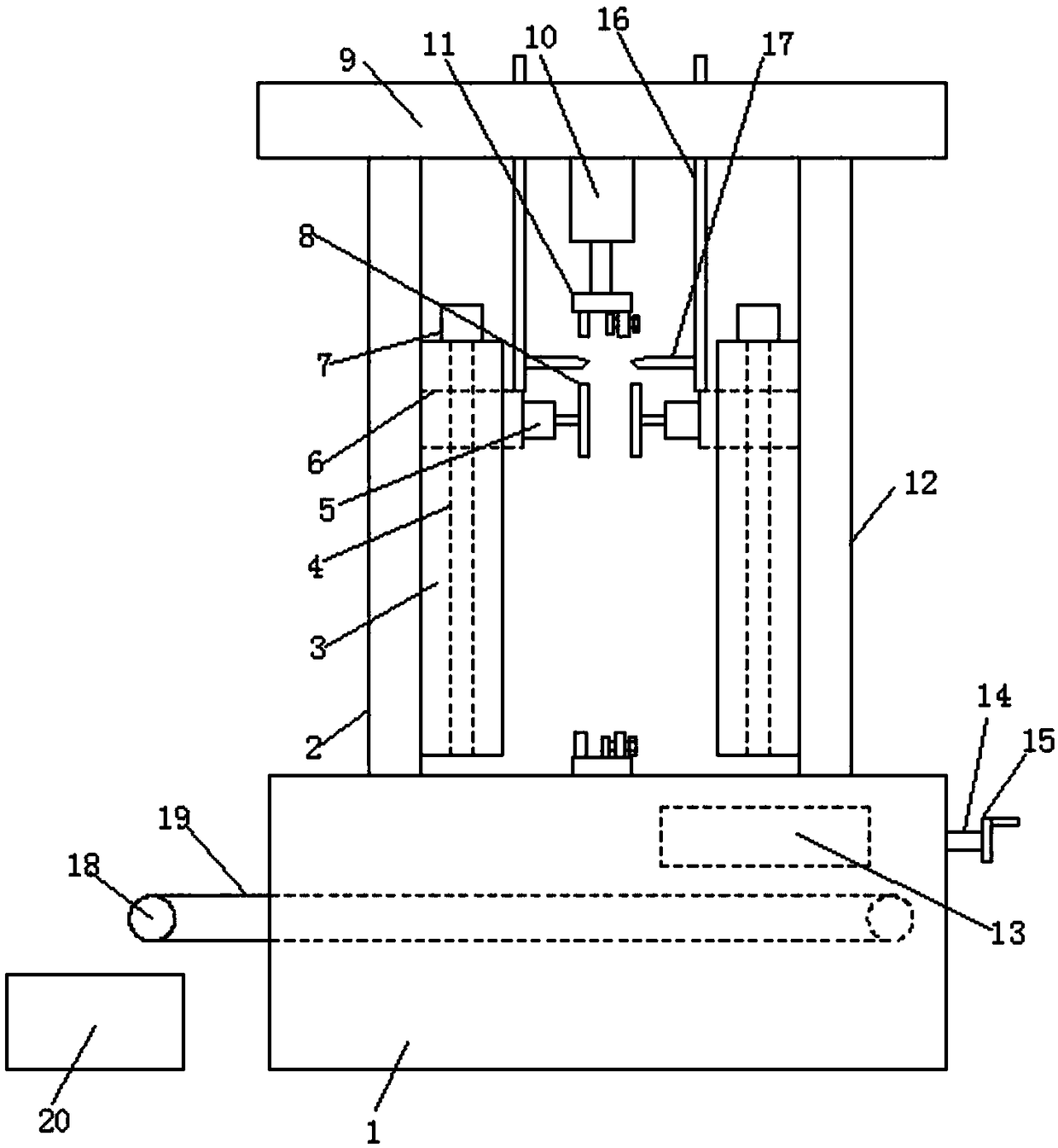 Safety steel plate grinding device