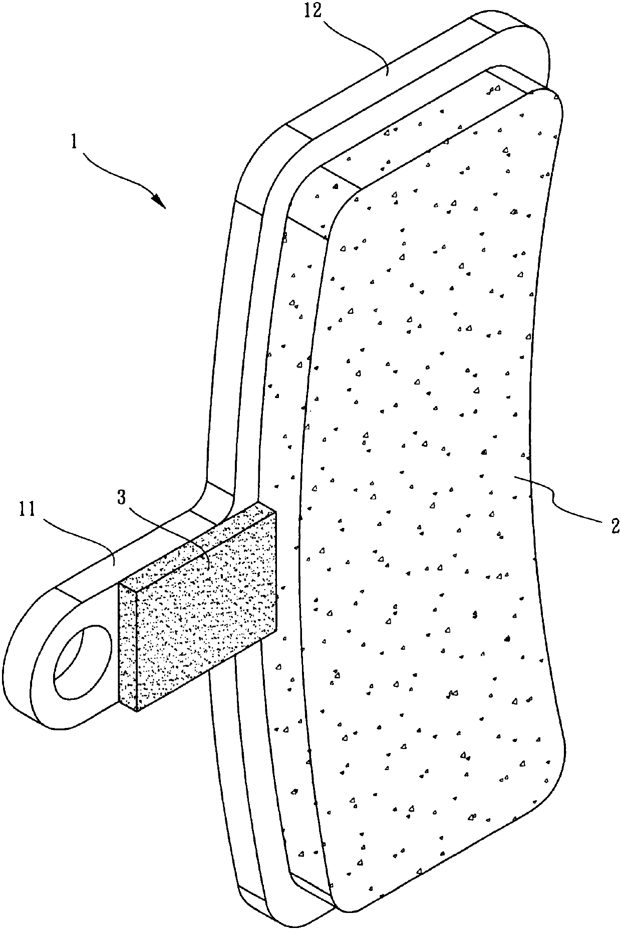 Bicycle brake pad display device