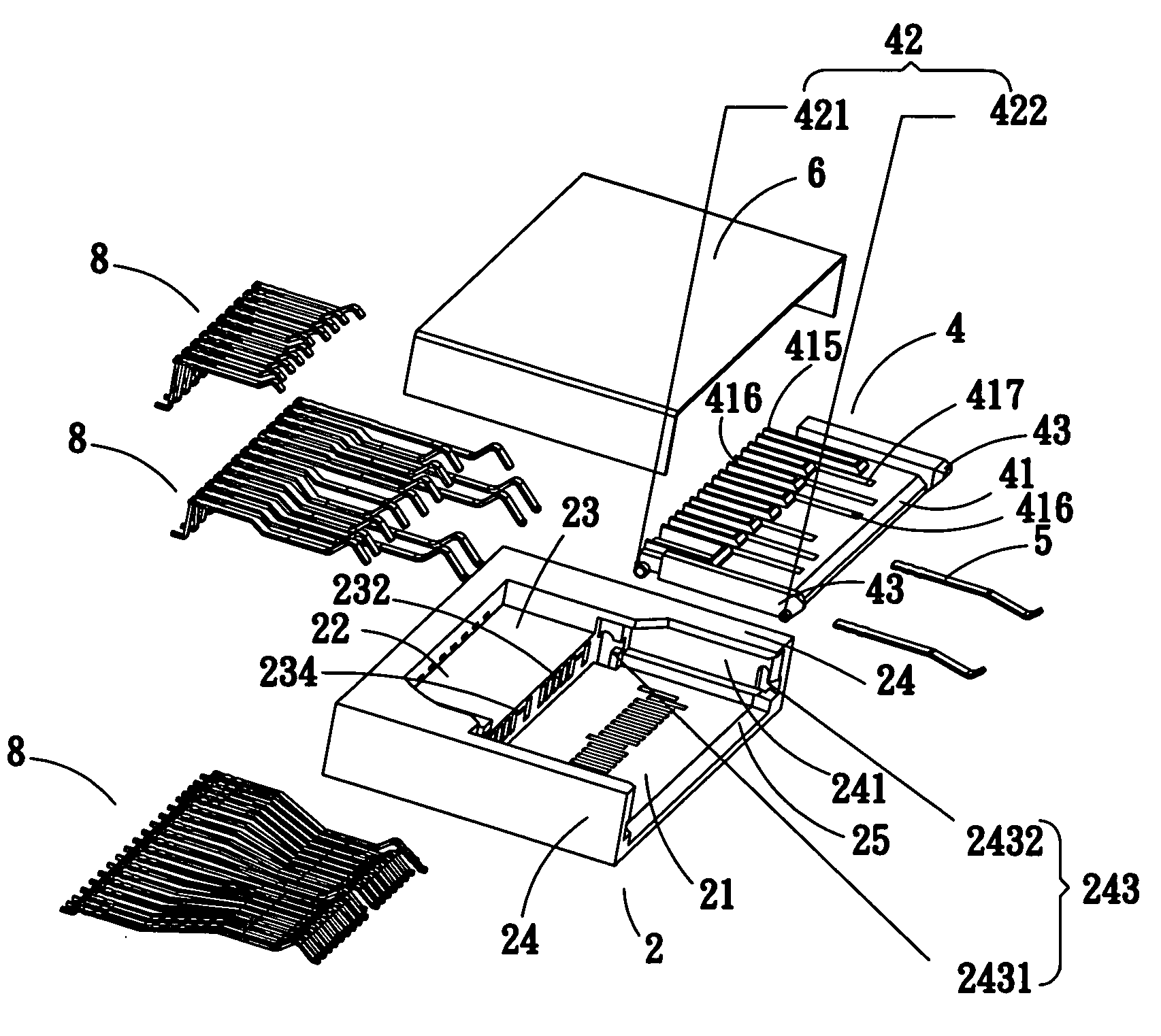 Dual-slot card connector capable of avoiding erroneous insertion of two cards at once