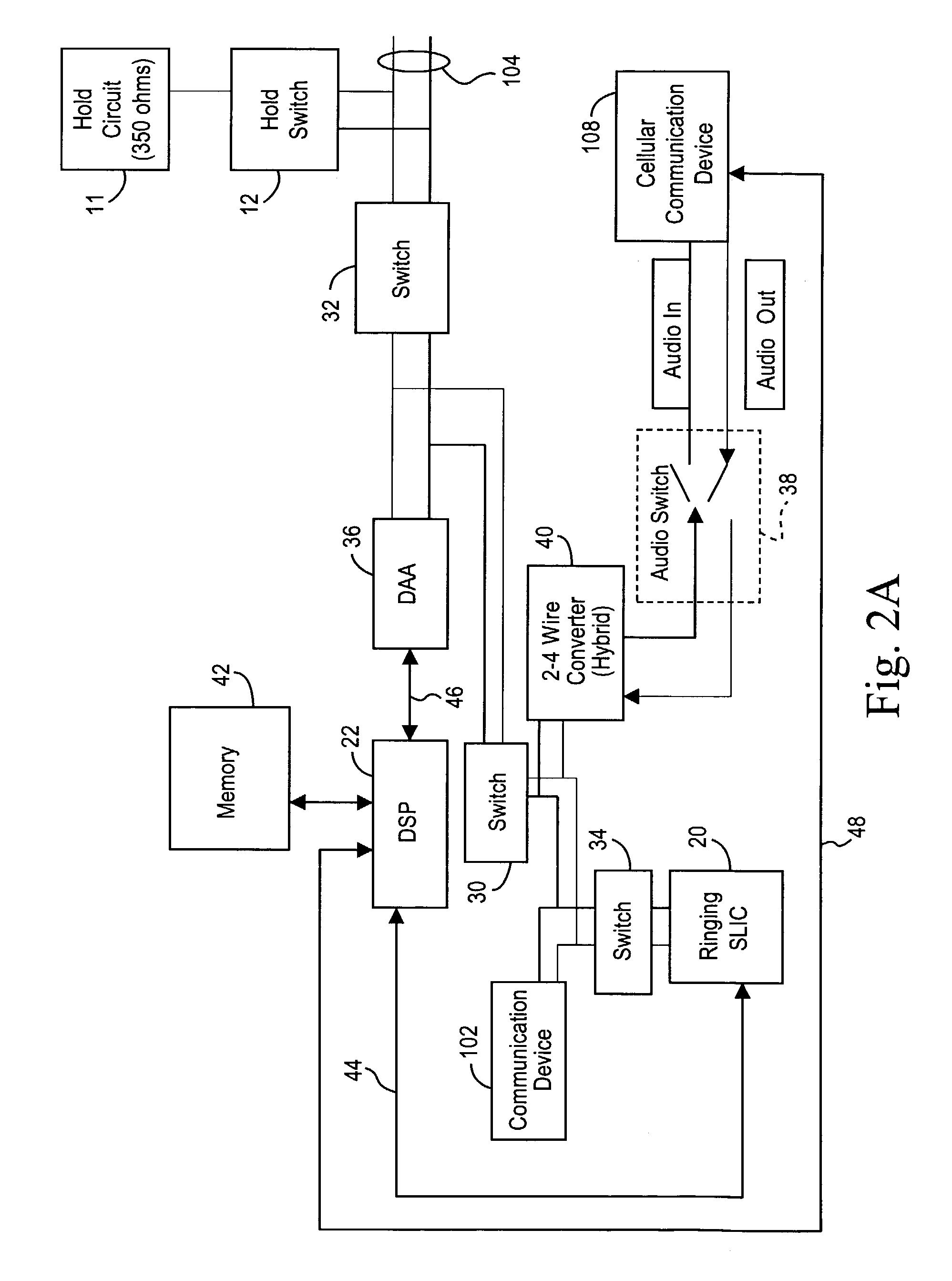 Communication system for landline and wireless calls