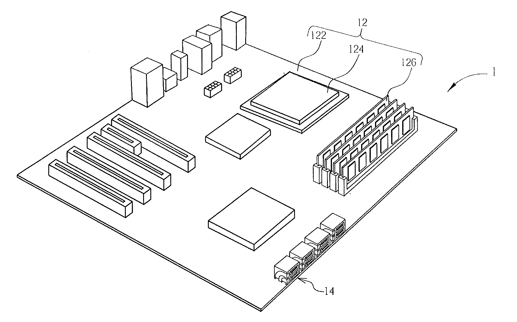 Connecting module with optical indication