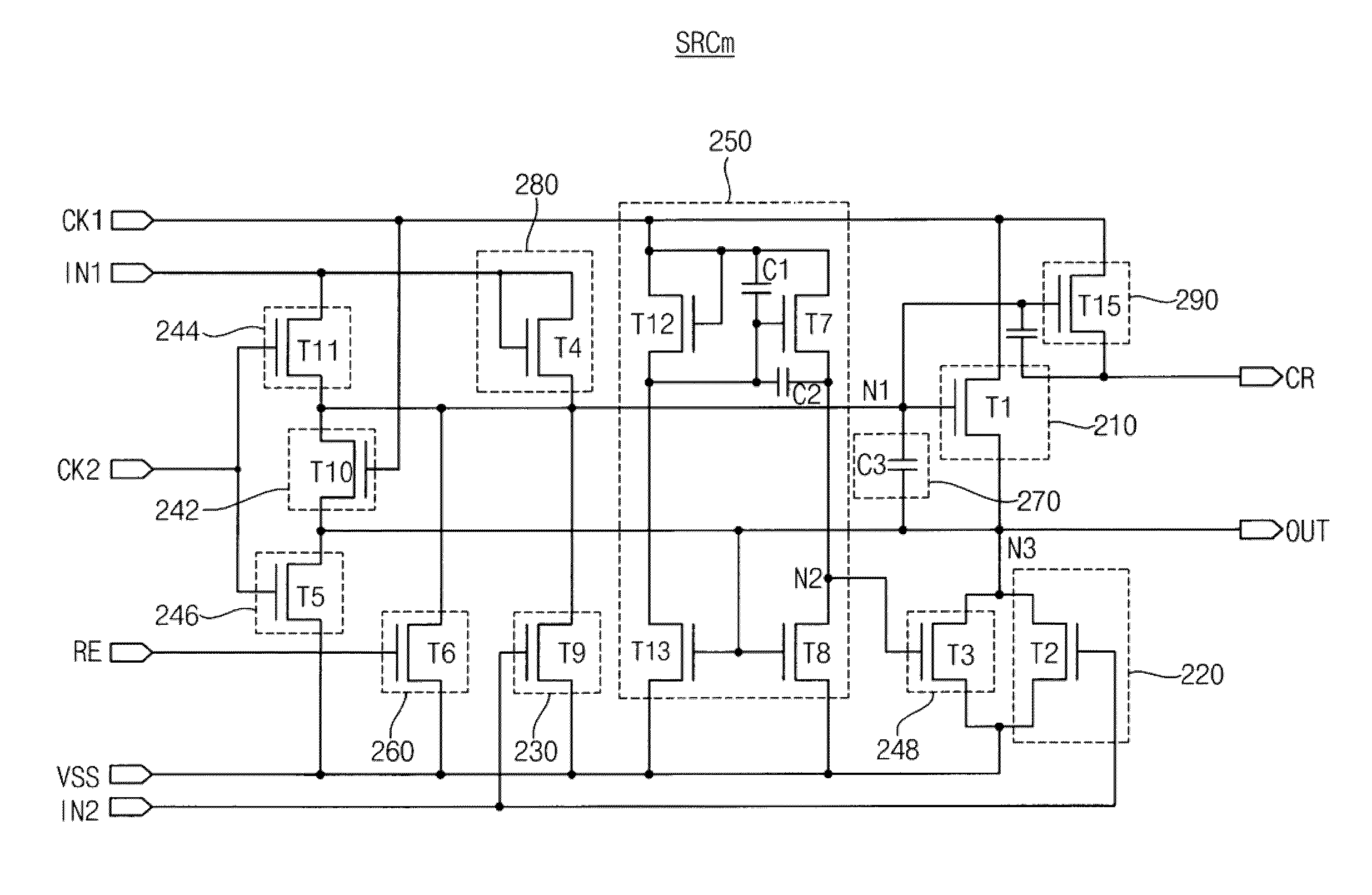 Gate drive circuit having shift register in which plural stages are connected to each other
