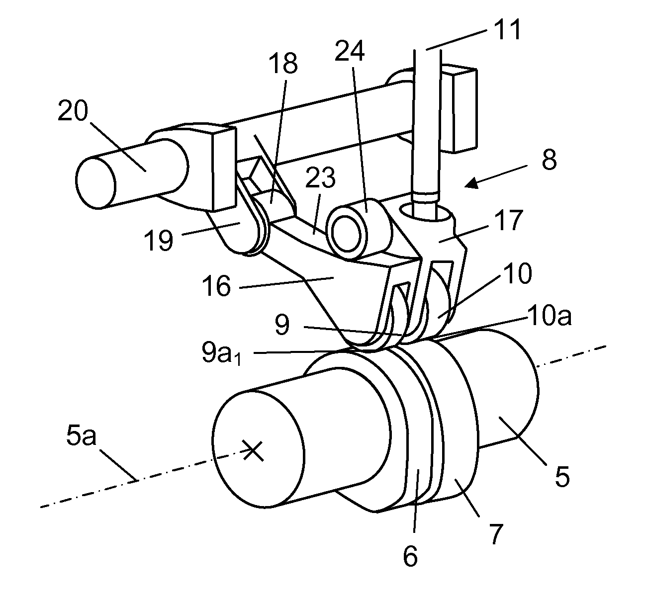 Valve lift device for a combustion engine