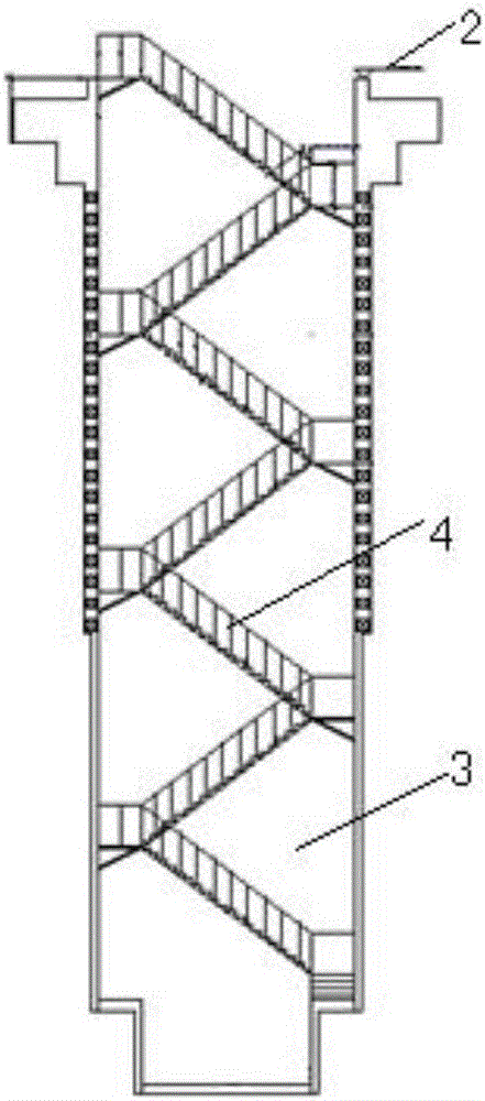 Shaft type emergency exit structure system of intercity railway tunnel