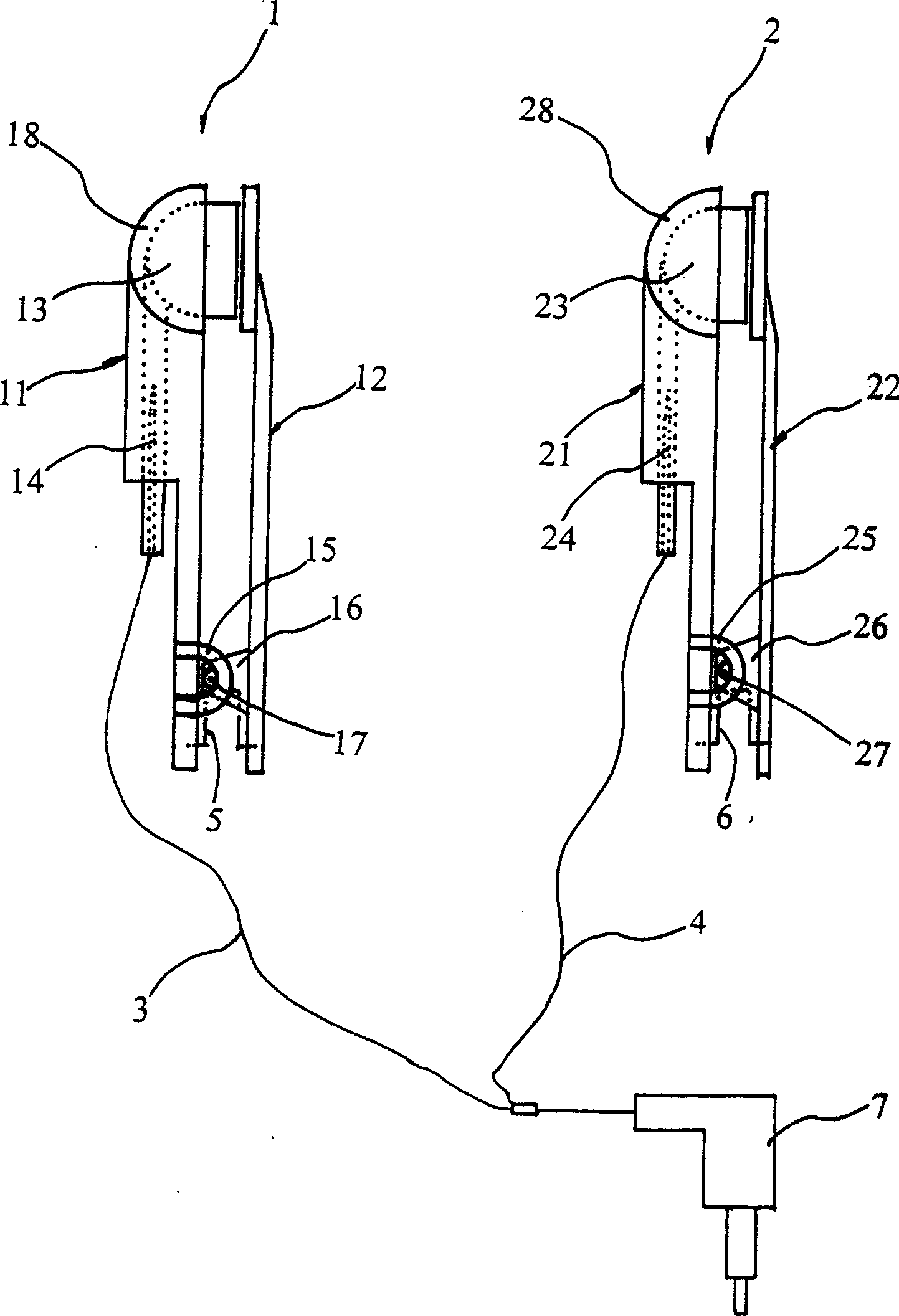 Ear-acupuncture device for treating diabetes