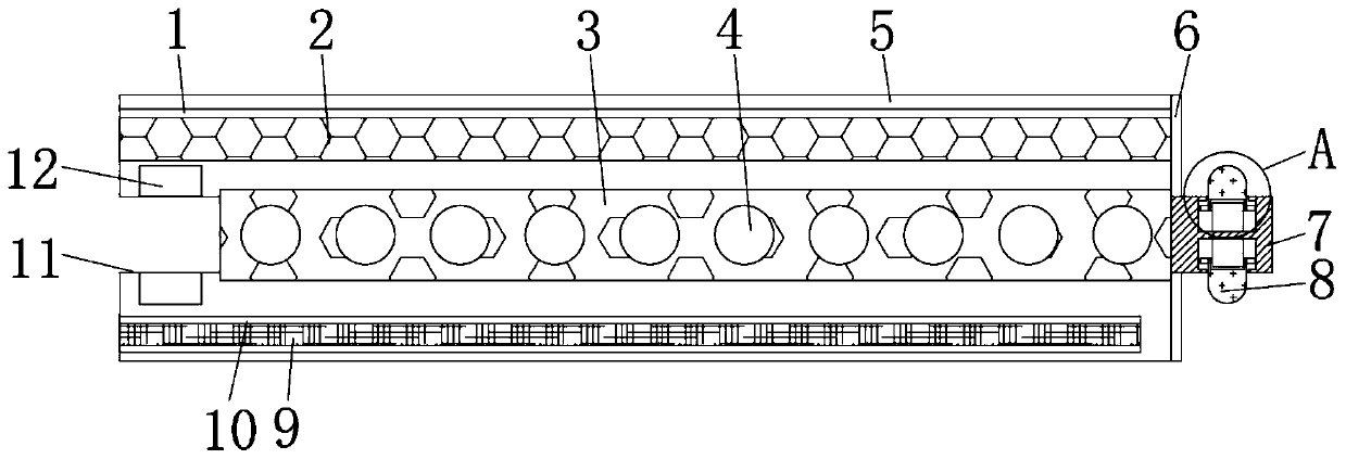 Splicing structure for environment-friendly wood floor