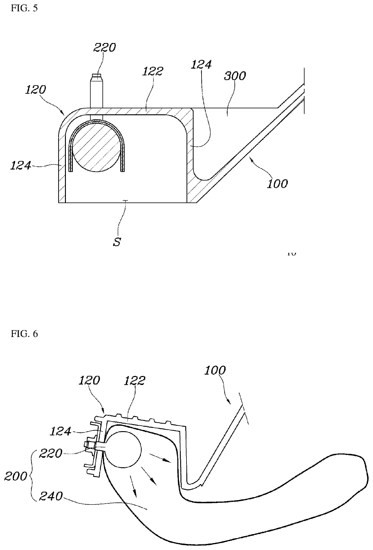 Knee airbag for vehicles