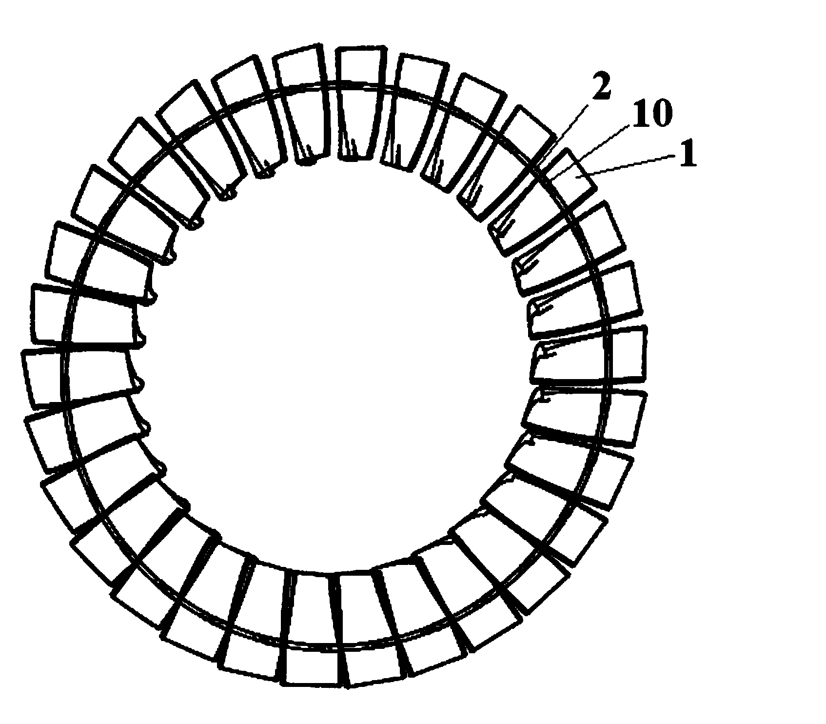 Lacing hole boss structure of turbine blade and matching structure for lacing hole boss structure and loose lacing wires