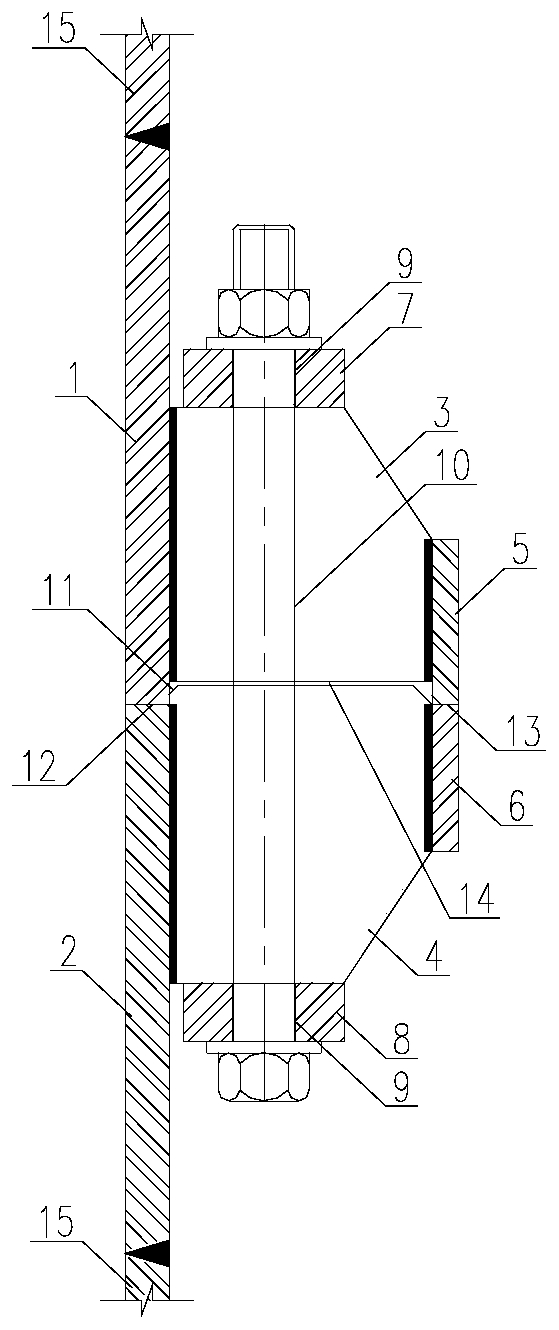 Reverse balance flange connecting joint and manufacturing method and application thereof