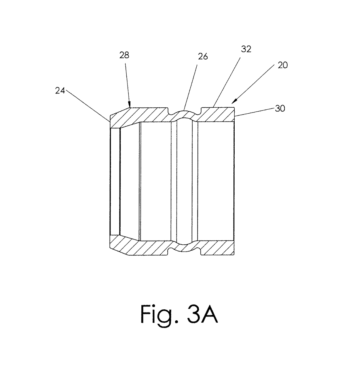 Adjustable spacer with hardened ends